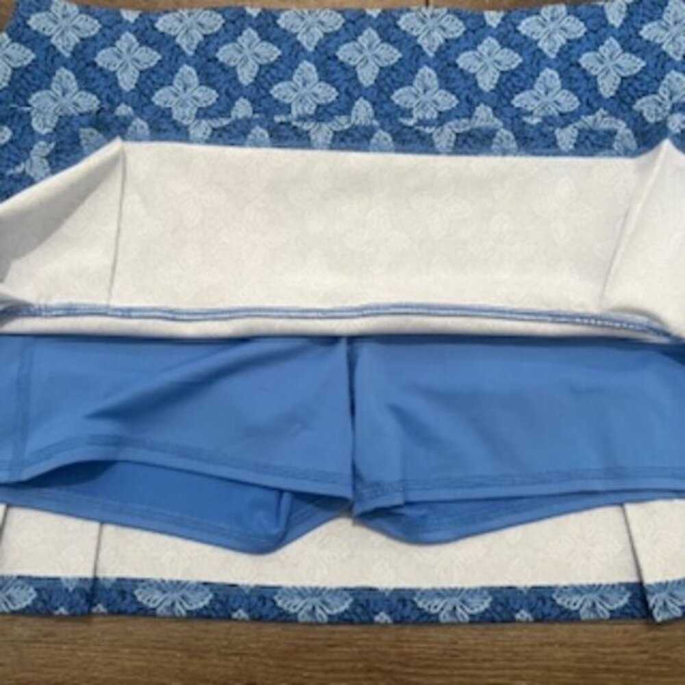 NEW Sigrid Olsen Golf & Tennis Skirt Women’s Sz XL Blue Pleats Skort NWT - Picture 8 of 14